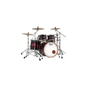 Bateria Profesional Series 4 Cuerpos Bombo 22 Pearl Red Burst Stripe