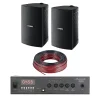 Kit Musica Funcional Bafles Yamaha Exterior VS6 Interior Exterior Potencia ISMA y Cables
