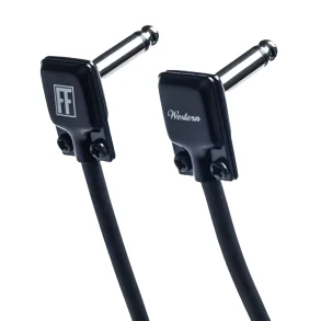 Cable Western Interpedal Plug Mono Angular 90° A Angular 90º Flat Face 10 Cm