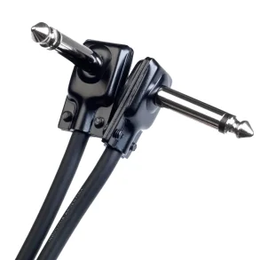 Cable Western Interpedal Plug Mono Angular 90° A Angular 90º Flat Face 10 Cm