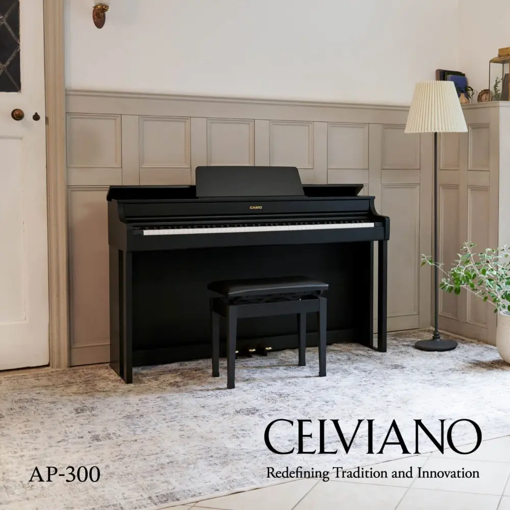 Piano Digital 88 Teclas Celviano Negro Casio AP-300BK
