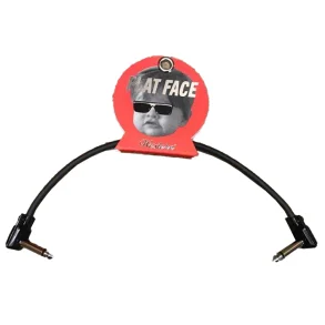 Cable Western Interpedal Plug Mono Angular 90° A Angular 90º Flat Face 20 Cm