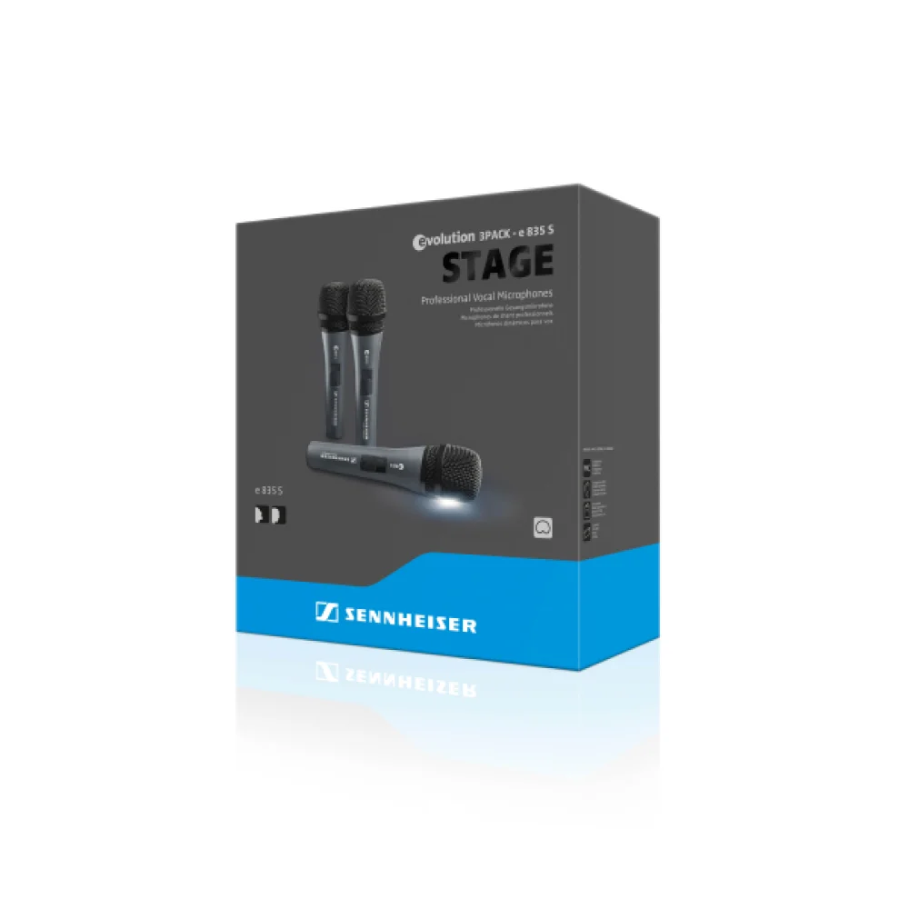 Pack Microfonos Sennheiser 3-PACK E 835
