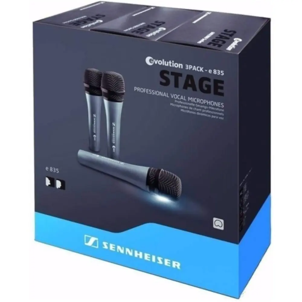 Pack Microfonos Sennheiser 3-PACK E 835