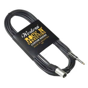 Cable Western XLR Macho - Plug mono recto 3 metros CMP30