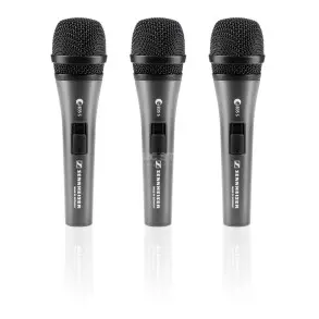 Pack Microfonos Sennheiser 3-PACK E835-S