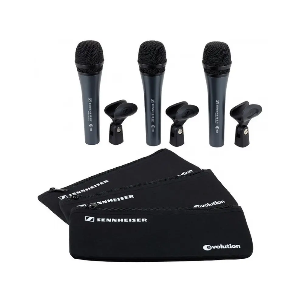 Pack Microfonos Sennheiser 3-PACK E835-S