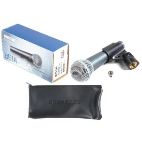 Shure BETA58A Micrófono Dinámico Supercardiode para Voces