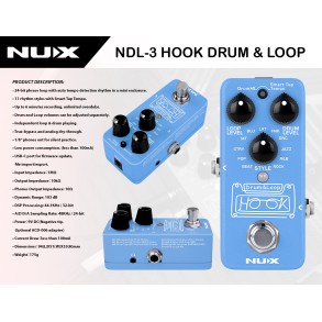 Mini Pedal de Efecto Loop Nux NDL-3