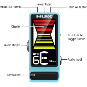 Mini Pedal de Efecto Afinador Nux NTU-3 MKII