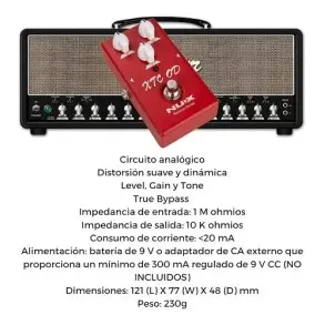Pedal de Efecto Overdrive Nux NRO-3
