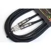 Cable Western Plug Plug Recto Ficha Plateada 3 metros Negro