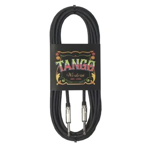 Cable Western Plug Plug Recto Ficha Plateada 3 metros Negro