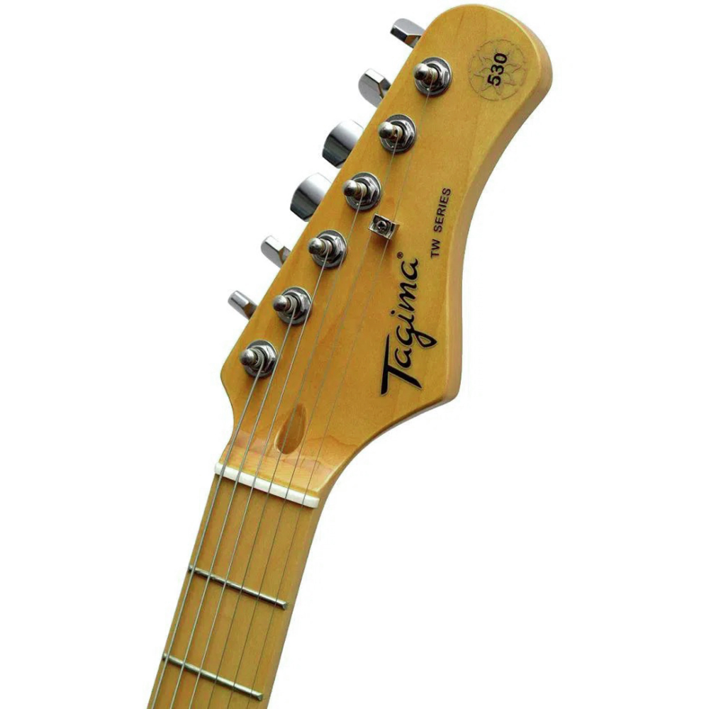 Guitarra Electrica Stratocaster Negra Tagima TG-530 BK LF TT