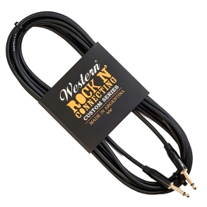 Cable Western Plug Plug Mono Recto Ficha Negra 3 Metros MNR30