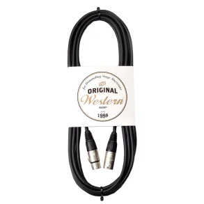 Cable Western XLR Hembra a XLR Macho Ficha Neutrik 3 metros CCN30