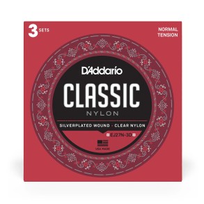 Encordado de Guitarra Clasica Pack Daddario EJ27N-3D