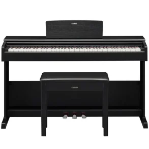 Piano Digital Con Mueble Y 3 Pedales Yamaha Arius Ydp105B Color Negro