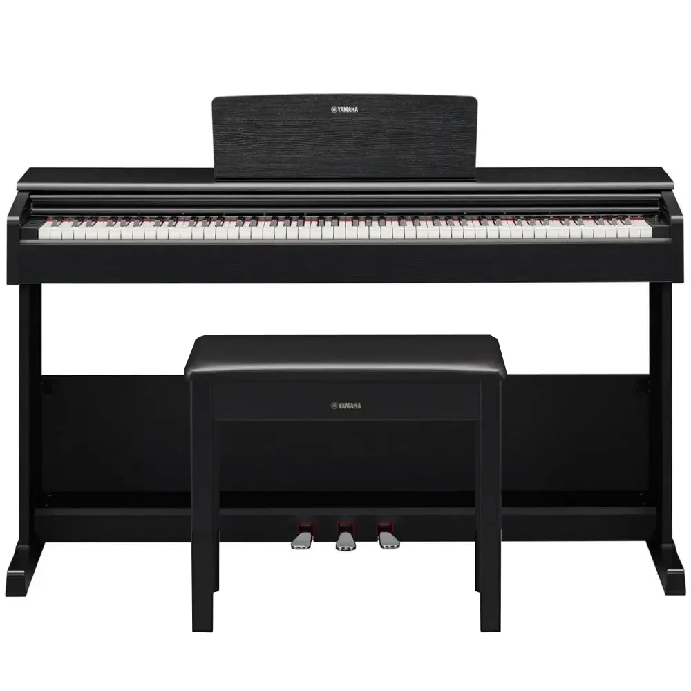 Piano Digital Con Mueble Y 3 Pedales Yamaha Arius Ydp105B Color Negro