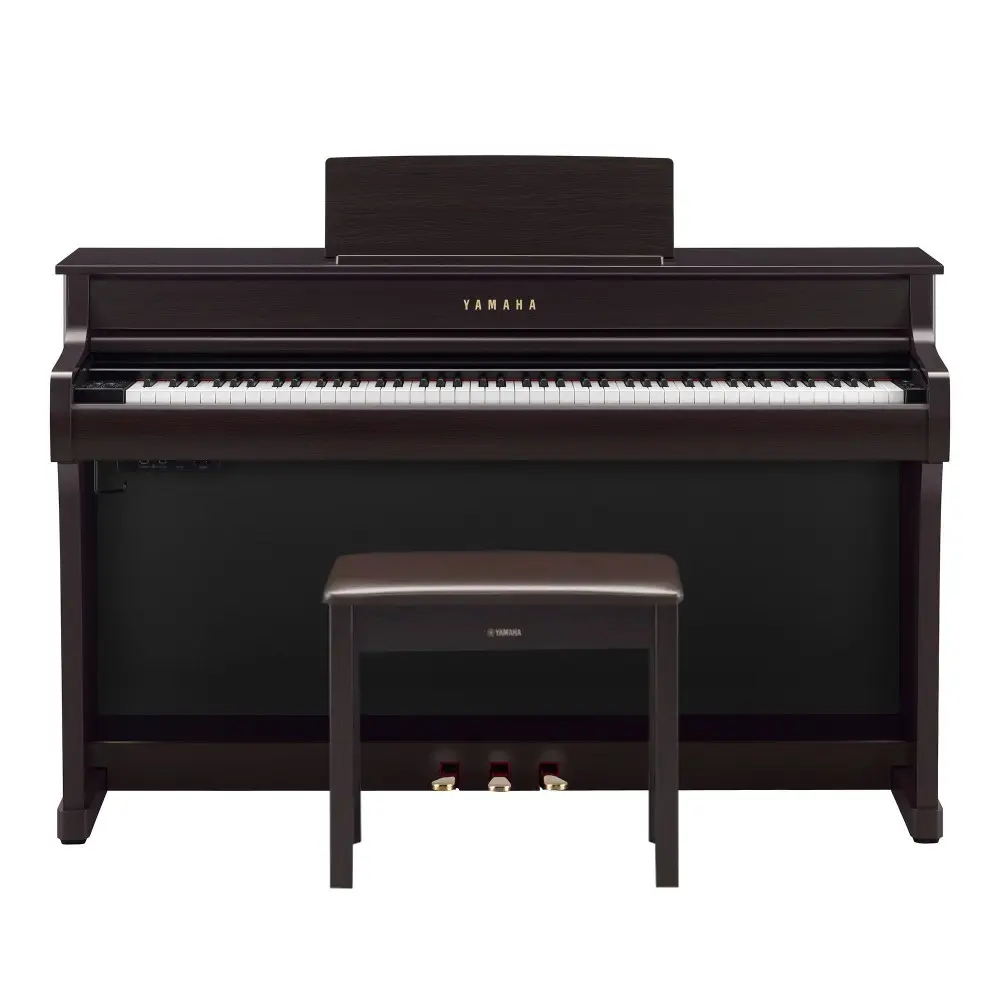 Piano Digital Con Mueble y Banqueta Marron Yamaha CLP835R Clavinova Bluetooth