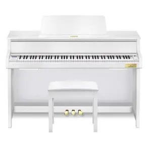 Piano Hibrido Casio GP310 Grand Hybrid 88 Teclas De Marfil Acción Martillo Blanco