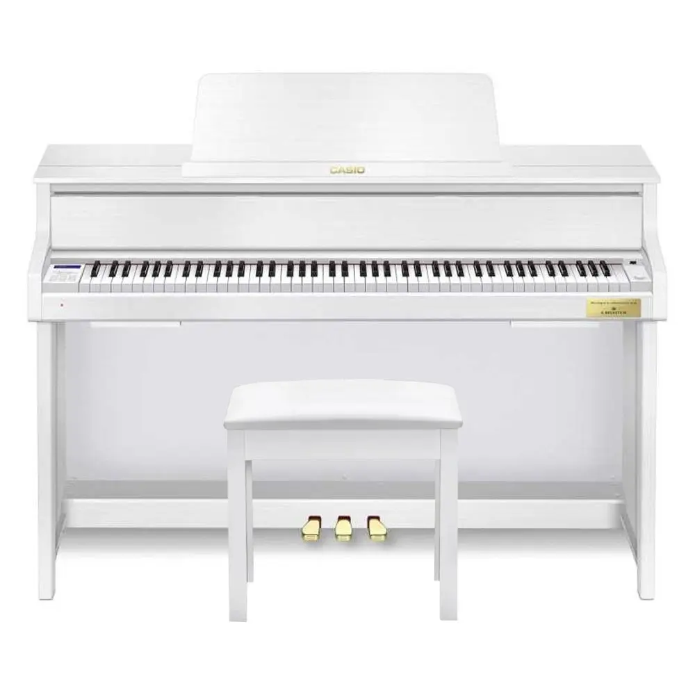 Piano Hibrido Casio GP310 Grand Hybrid 88 Teclas De Marfil Acción Martillo Blanco