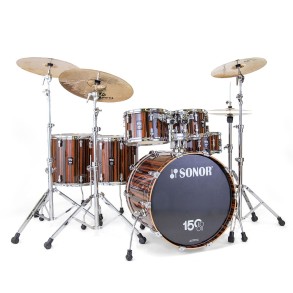 Bateria Aniversario 6 Cuerpos Bombo 22" Color Ebony Veneer SONOR AQ2150EBN