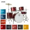 Bateria Completa 5 Cuerpos Bombo 22 Wine Red DIXON SP522C2WR