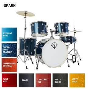 Bateria Completa 5 Cuerpos Bombo 22 Ocean Blue DIXON SP522C2OBS