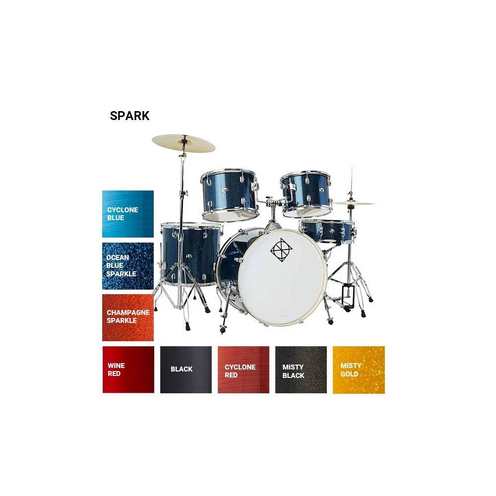 Bateria Completa 5 Cuerpos Bombo 22 Ocean Blue DIXON SP522C2OBS