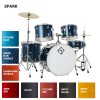 Bateria Completa 5 Cuerpos Bombo 22 Ocean Blue DIXON SP522C2OBS
