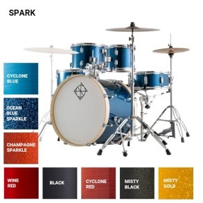 Bateria Completa 5 Cuerpos Bombo 22 Misty Gold DIXON SP522C2MGD