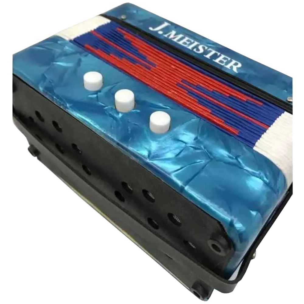 Acordeon Para Niños J. Meister 2 Bajos 7 Botones MC103WBL