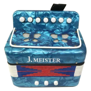 Acordeon Para Niños J. Meister 2 Bajos 7 Botones MC103WBL