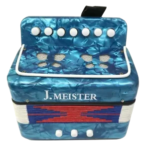 Acordeon Para Niños J. Meister 2 Bajos 7 Botones MC103WBL