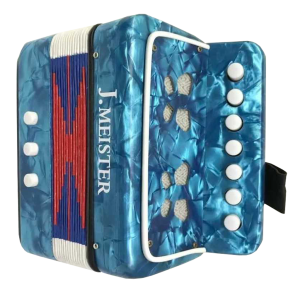 Acordeon Para Niños J. Meister 2 Bajos 7 Botones MC103WBL