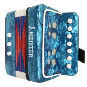 Acordeon Para Niños J. Meister 2 Bajos 7 Botones MC103WBL