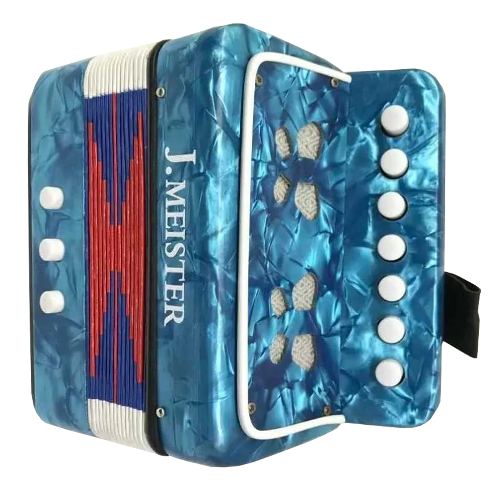 Acordeon Para Niños J. Meister 2 Bajos 7 Botones MC103WBL