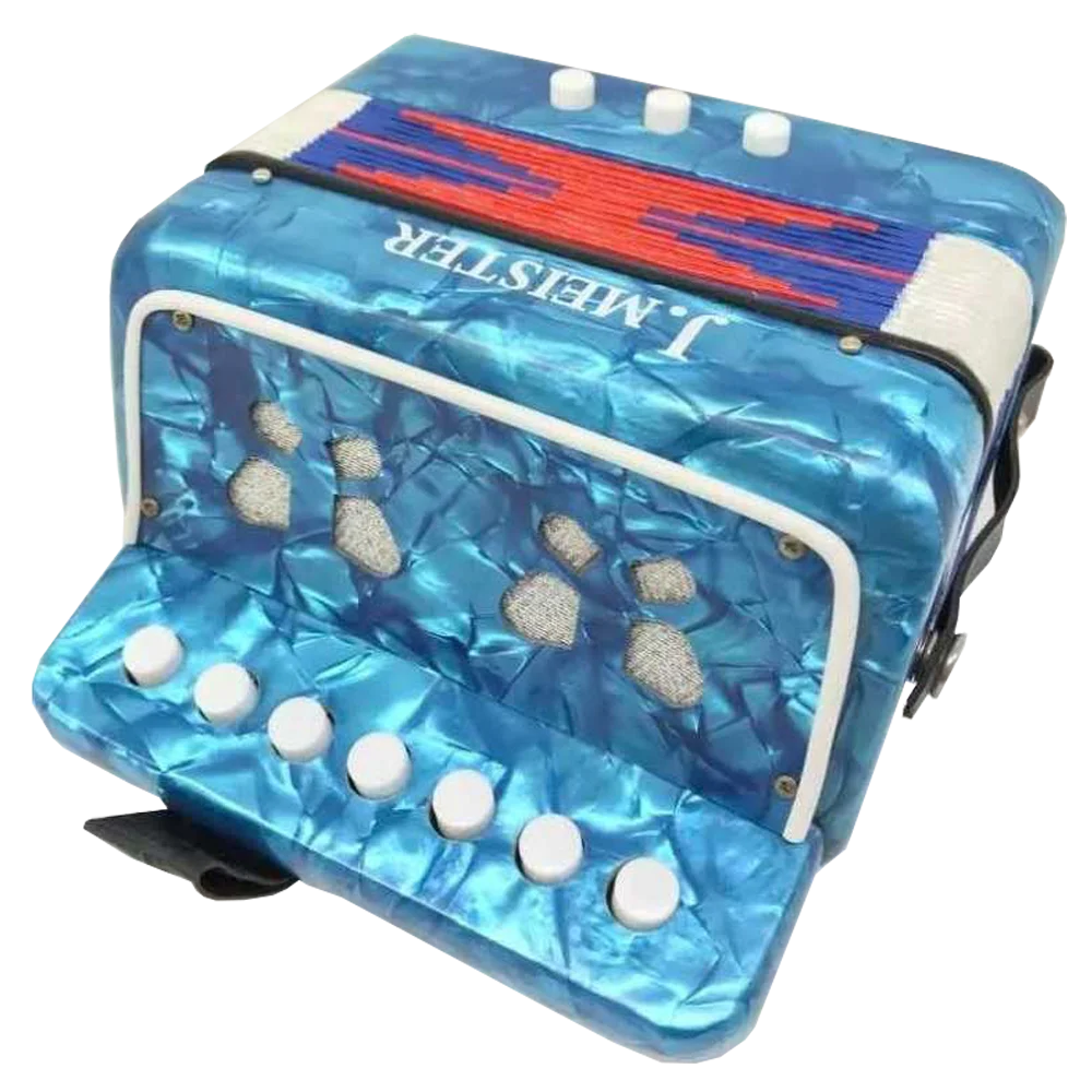 Acordeon Para Niños J. Meister 2 Bajos 7 Botones MC103WBL