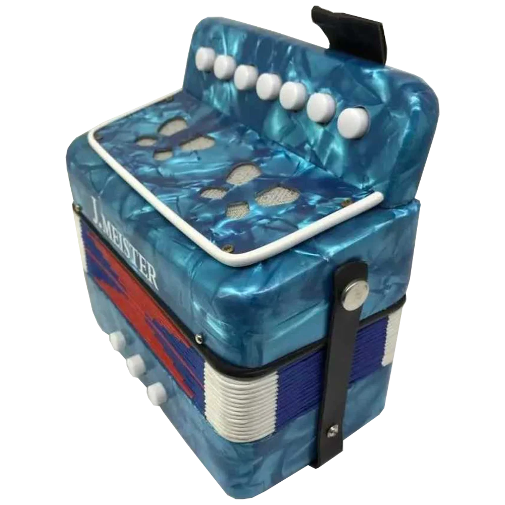 Acordeon Para Niños J. Meister 2 Bajos 7 Botones MC103WBL