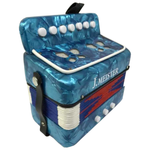 Acordeon Para Niños J. Meister 2 Bajos 7 Botones MC103WBL