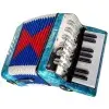 Acordeon Chico J Meister 8 Bajos 17 Teclas Piano Madera