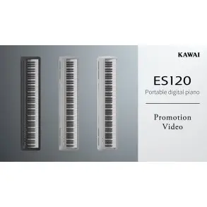 Piano Digital Kawai Es120 LG 88 Teclas Bluetooth 25 Sonidos 195 Polifonia Gris