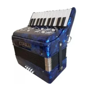 Acordeon a Piano Corelli 22 Teclas 8 Bajos con Funda Acolchada JH2000 BL