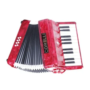 Acordeon a Piano Corelli 22 Teclas 8 Bajos con Funda Acolchada JH2000 RD