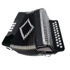 Acordeon a Botonera 31 tonos 12 Bajos Con Correa Estuche Negra