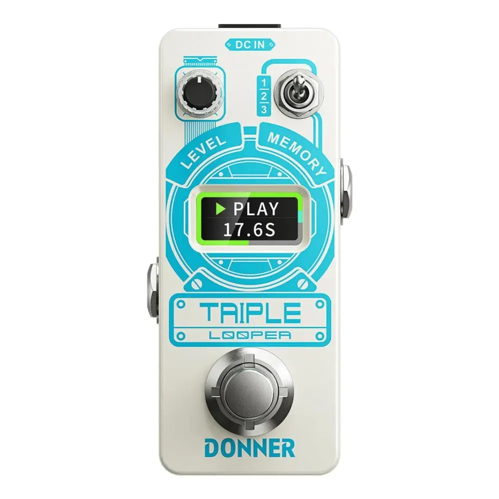 Pedal de Efectos Triple Looper Donner EC1211