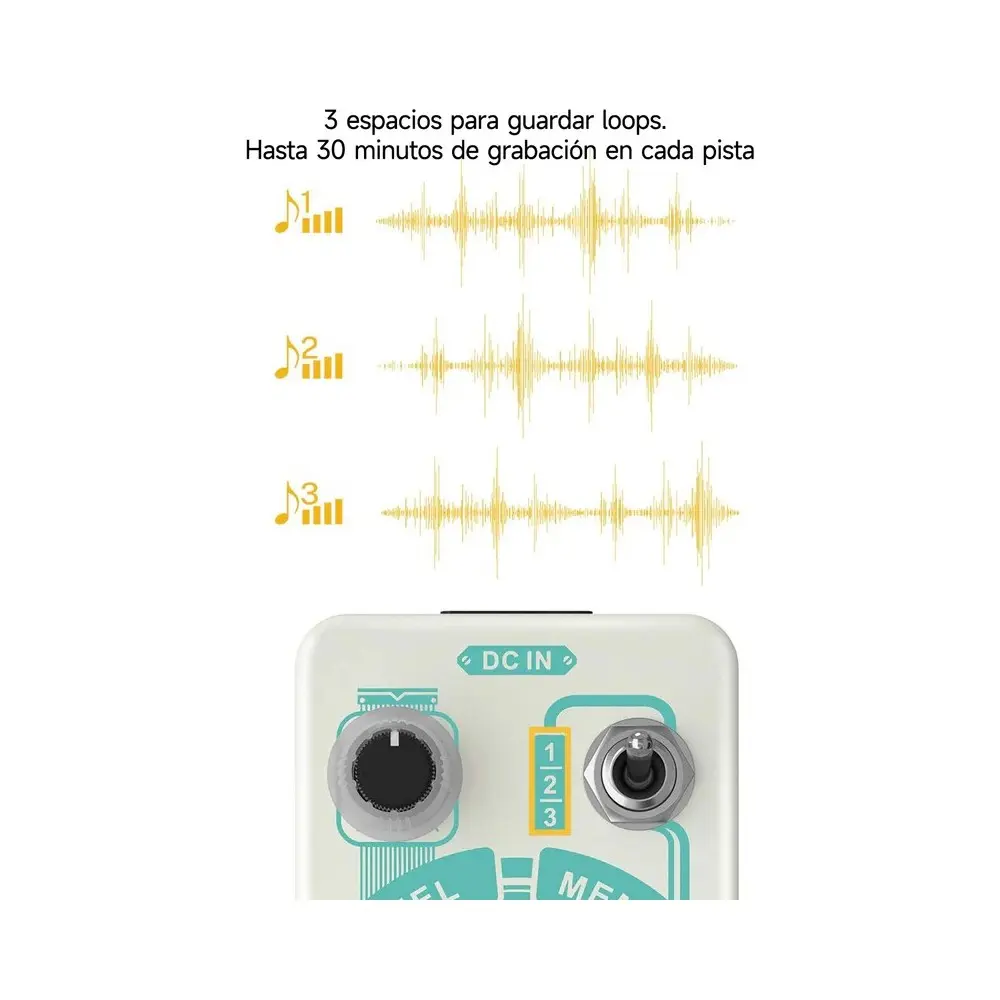 Pedal de Efectos Triple Looper Donner EC1211