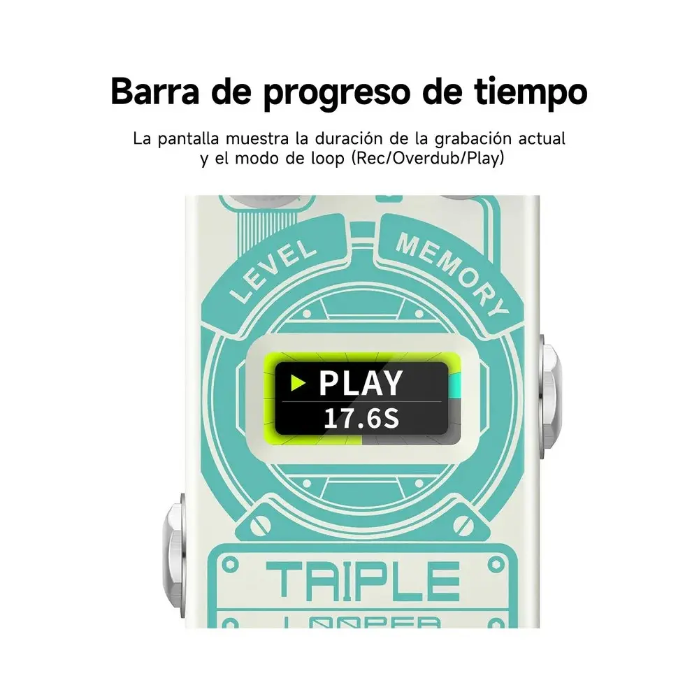 Pedal de Efectos Triple Looper Donner EC1211
