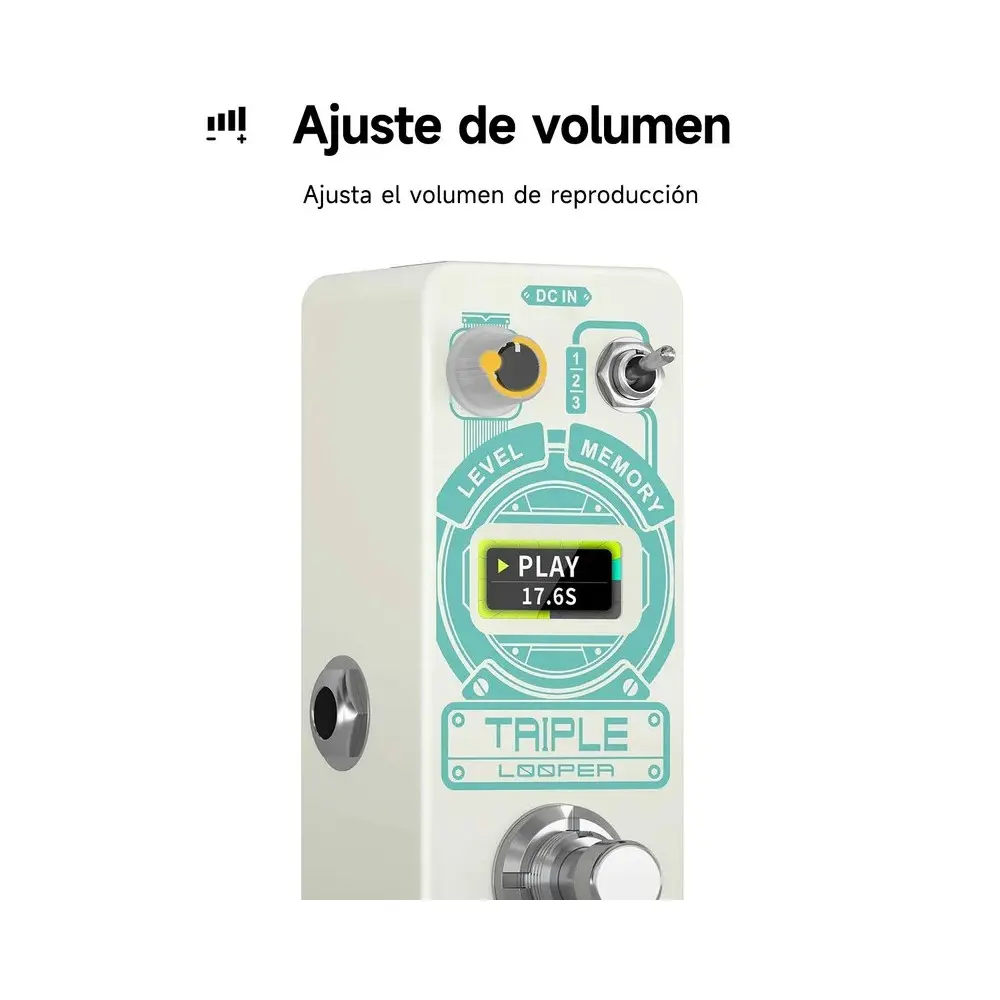Pedal de Efectos Triple Looper Donner EC1211